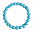 Composed Turquoise Howlite Stretch Bracelet B2049-8MM