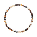 Brown Agate Matte Stretch Stone Bracelet B2053-8MM