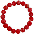 Composed Red Emperor Stretch Bracelet B2057-12MM