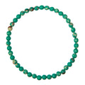 Composed Green Emperor Stretch Bracelet B2057-4MM