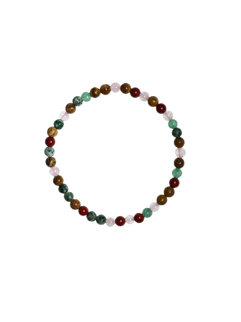 Mixed Stone Stretch Bracelets B2075-4MM
