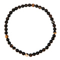 Black Striped Agate Stretch Bracelet B2077-4MM