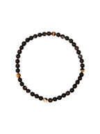 Black Striped Agate Stretch Bracelet B2077-6MM