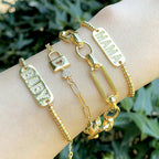 MAMA Zircon Chains Bracelets B2670