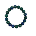 Blue Green Granite Stone Stretch Bracelet B2929-10MM