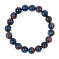 Blue Orange Granite Stone Stretch Bracelet B2930-8MM