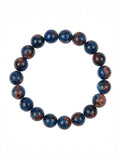Blue Orange Granite Stone Stretch Bracelet B2930-10MM