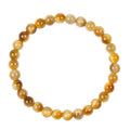 Colored Gold Tiger Eye Stone Stretch Bracelet B2973-6MM