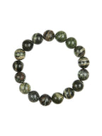 Green Zebra Jasper Stone Stretch Bracelet B2978-8MM