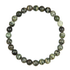 Green Zebra Jasper Stone Stretch Bracelet B2978-8MM