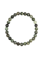 Green Zebra Jasper Stone Stretch Bracelet B2978-8MM