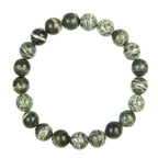 Green Zebra Jasper Stone Stretch Bracelet B2978-8MM