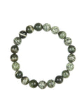 Green Zebra Jasper Stone Stretch Bracelet B2978-8MM
