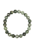 Green Zebra Jasper Stone Stretch Bracelet B2978-10MM