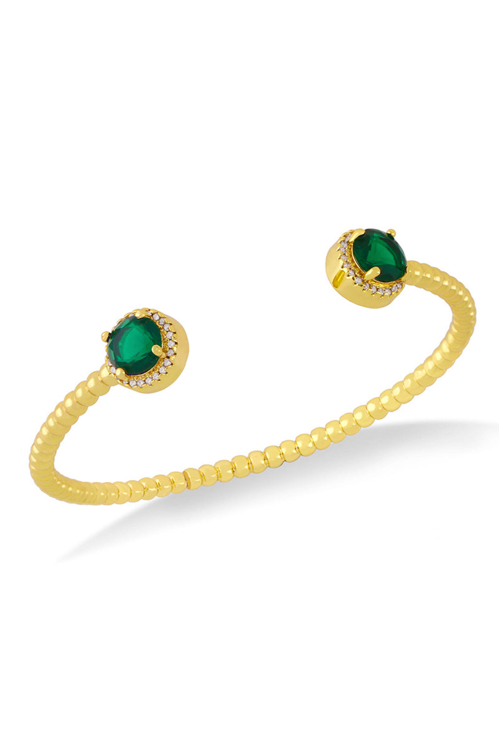 Zircon Copper Cuff Bracelet B3030