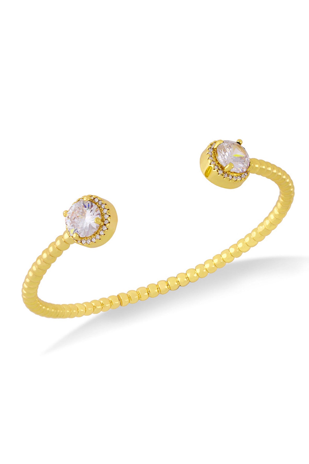 Zircon Copper Cuff Bracelet B3030