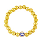Evil Eye Zircon Bead Bracelet B3043