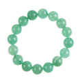 Colored Green Jade Stone Stretch Bracelet B3206-12MM
