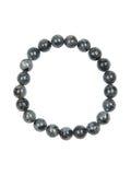 Black Labradorite Stone Stretch Men Bracelet B3230-10MM