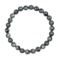 Black Labradorite Stone Stretch Men Bracelet B3230-8MM