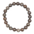Red Snowflack Stone Stretch Men Bracelet B3233-10MM