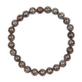 Red Snowflack Stone Stretch Men Bracelet B3233-8MM