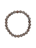 Red Snowflack Stone Stretch Men Bracelet B3233-8MM