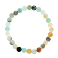 Amazonite-Matte Stone Stretch Kids Bracelet B3242-6MM