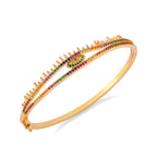 Evil Eye Zircon Cuff Bracelet B3322