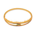 Evil Eye Zircon Cuff Bracelet B3322