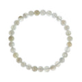 White Moon Stone Stretch Bracelet B3426-6MM