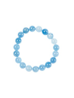 Blue Jade Stone Stretch Bracelets B3434-12MM