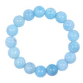 Blue Jade Stone Stretch Bracelets B3434-12MM