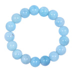 Blue Jade Stone Stretch Bracelets B3434-12MM