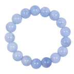 Blue Jade Stone Stretch Bracelets B3434-4MM