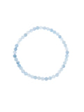 Blue Jade Stone Stretch Bracelets B3434-4MM