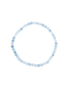 Blue Jade Stone Stretch Bracelets B3434-4MM
