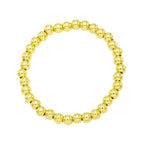 Golden Hematite Bead Stretch Bracelet B3443-Gold-10MM
