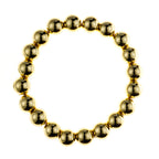 Golden Hematite Bead Stretch Bracelet B3443-Gold-8MM