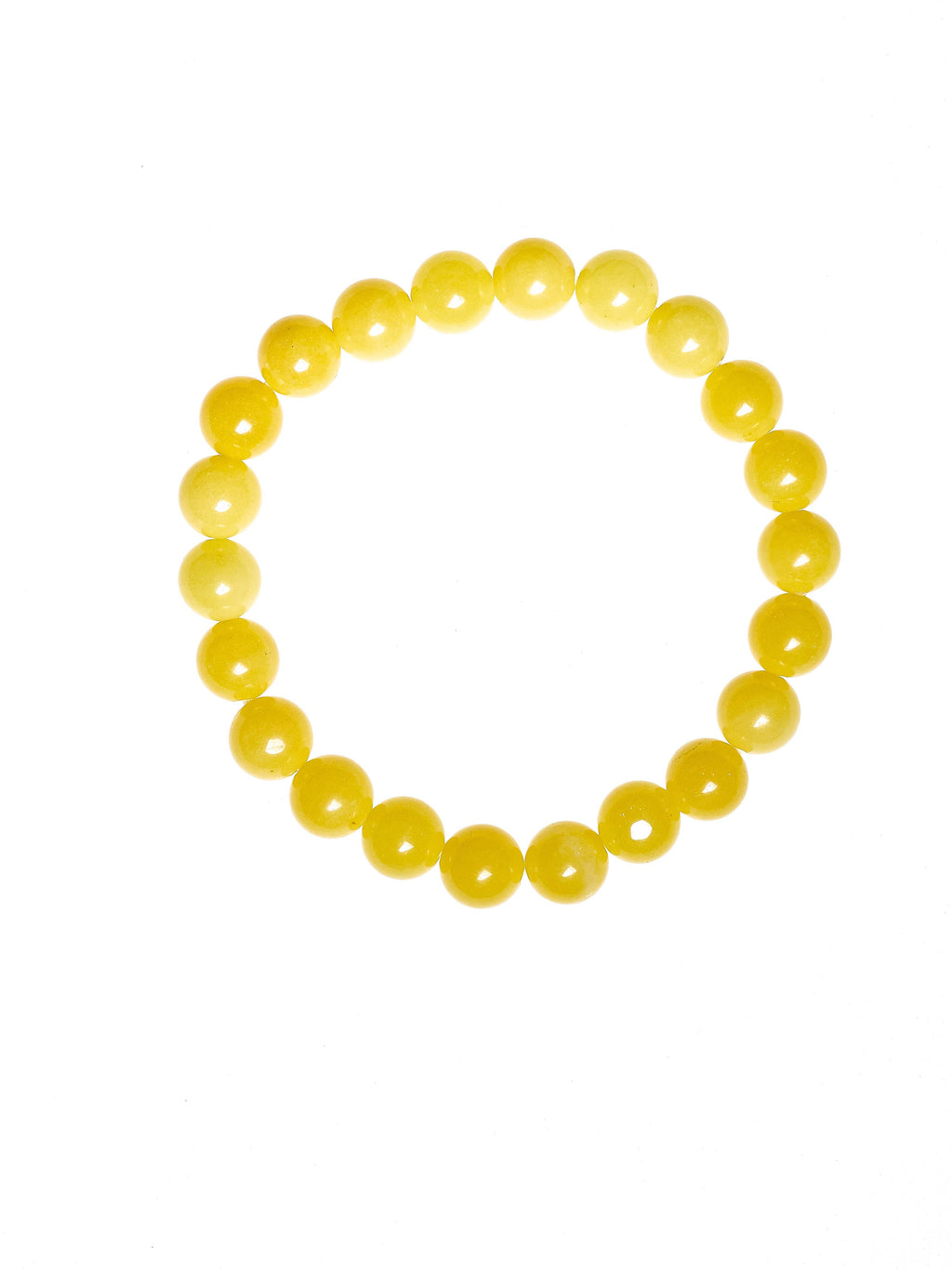 Yellow Jasper Bead Stretch Bracelet B3449-8MM