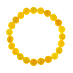 Yellow Jasper Bead Stretch Bracelet B3449-8MM
