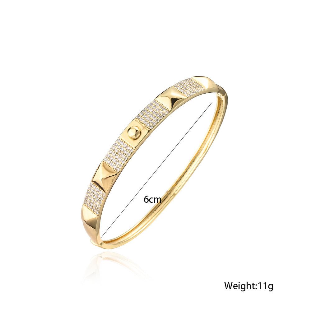 Cubic Zirconia Copper Bracelet B3465