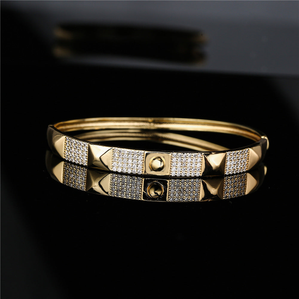 Cubic Zirconia Copper Bracelet B3465