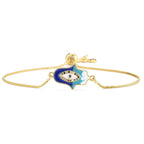 Fatima Palm Cubic Zirconia Chain Bracelet B3470