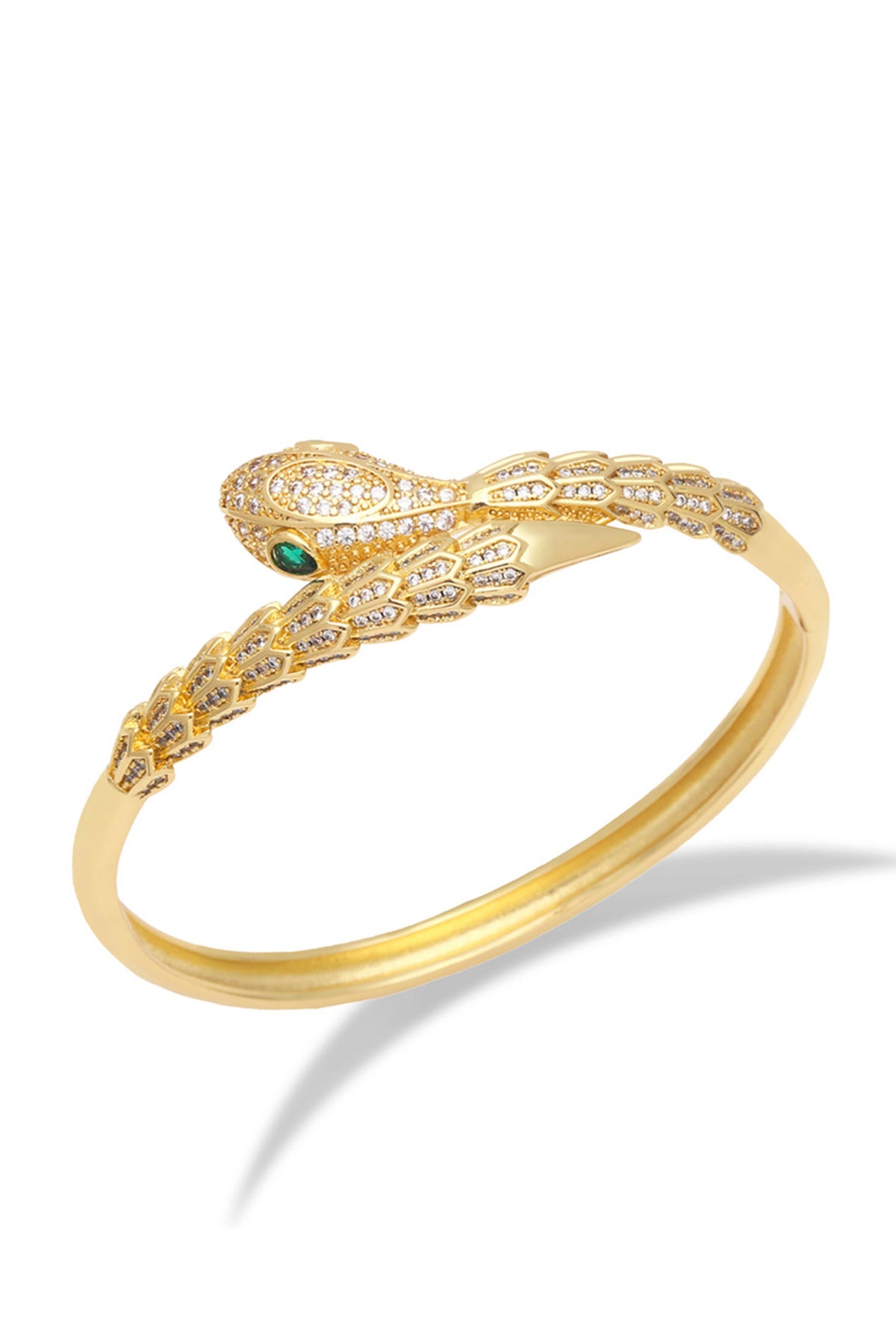Snake Cubic Zirconia Copper Bracelet B3480