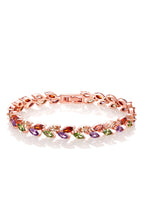 Leaf Shape Cubic Zirconia Bracelet B3537