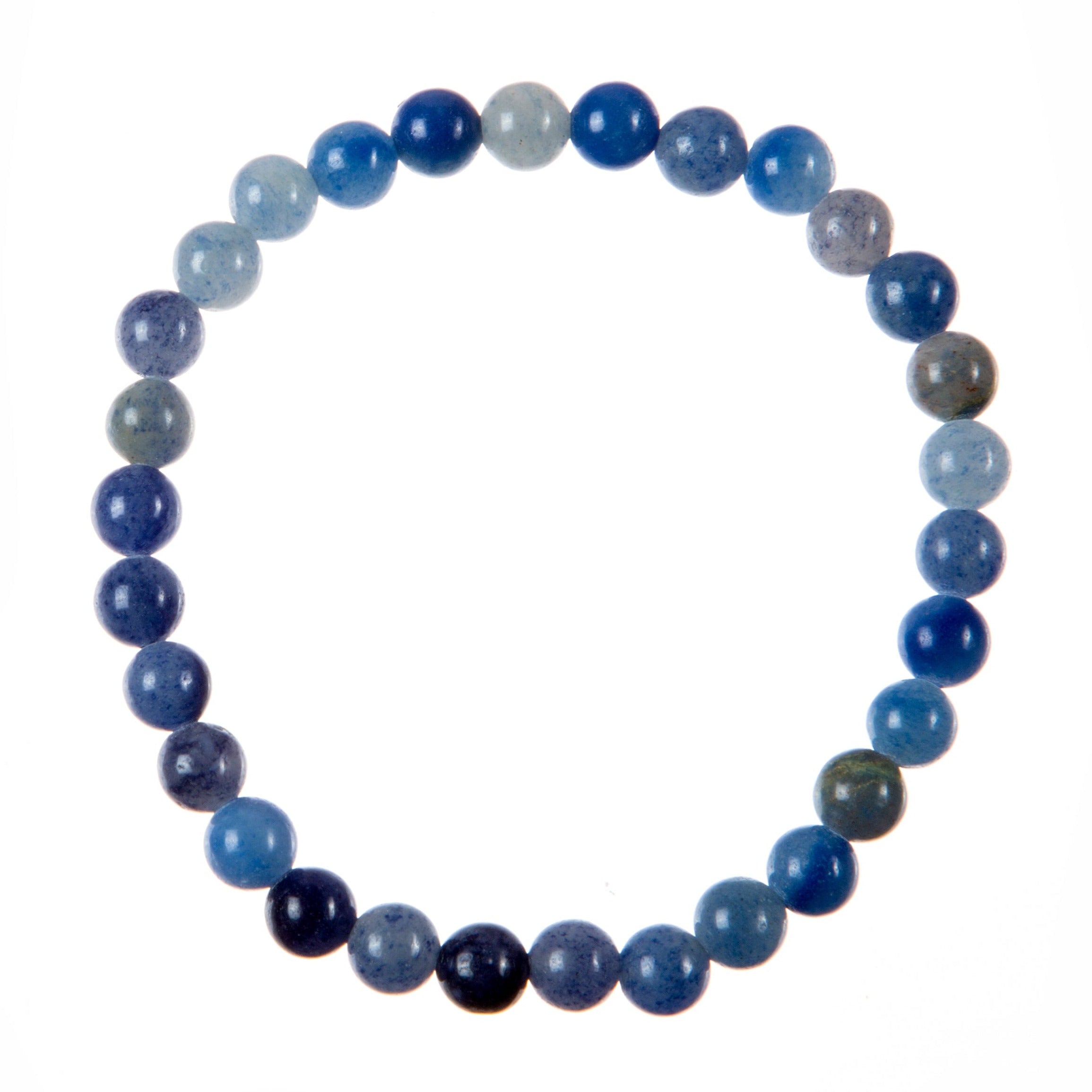 Blue Aventurine Stone Stretch Bracelet B3554-6MM