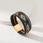 Evil Eye Rhinestone Magnetic Bracelets B3565