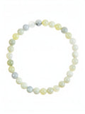 Cyan Jade Stone Stretch Bracelet B3593-6MM