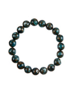 Blue Cloisonne Stone Stretch Stretch Bracelet B3599-6MM